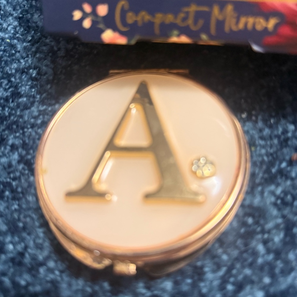 Pink Sky Gold Compact Mirror - Picture 2 of 5